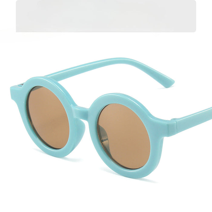 Wholesale Children's Colored Small Round Frame PC Sunglasses JDC-SG-mige007