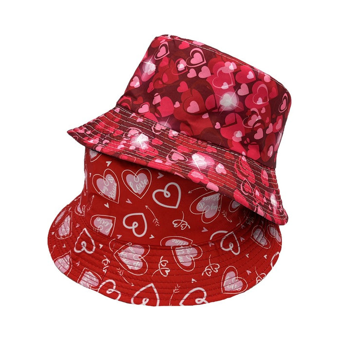 Wholesale Heart Lips Valentine's Day Adult Summer Bucket Hat JDC-FH-AXing037