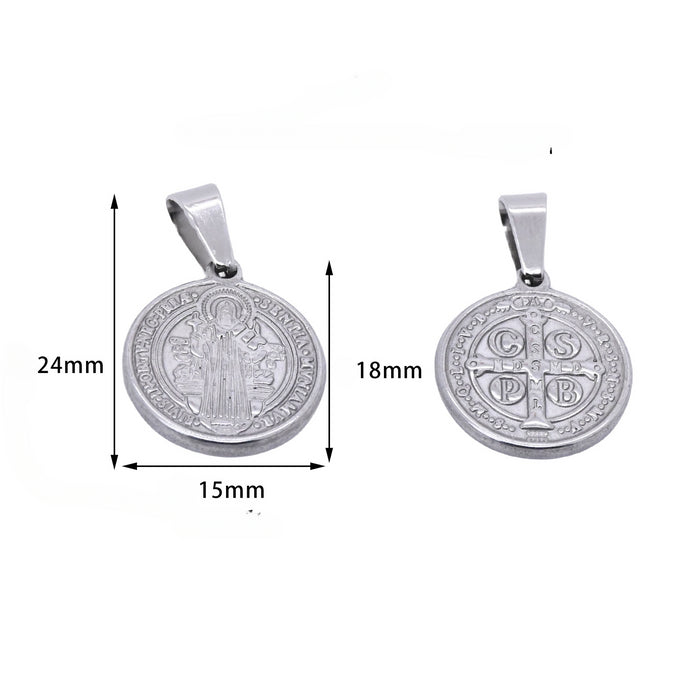 Wholesale Stainless Steel DIY Pendant Accessories JDC-DIY-ShuangN004