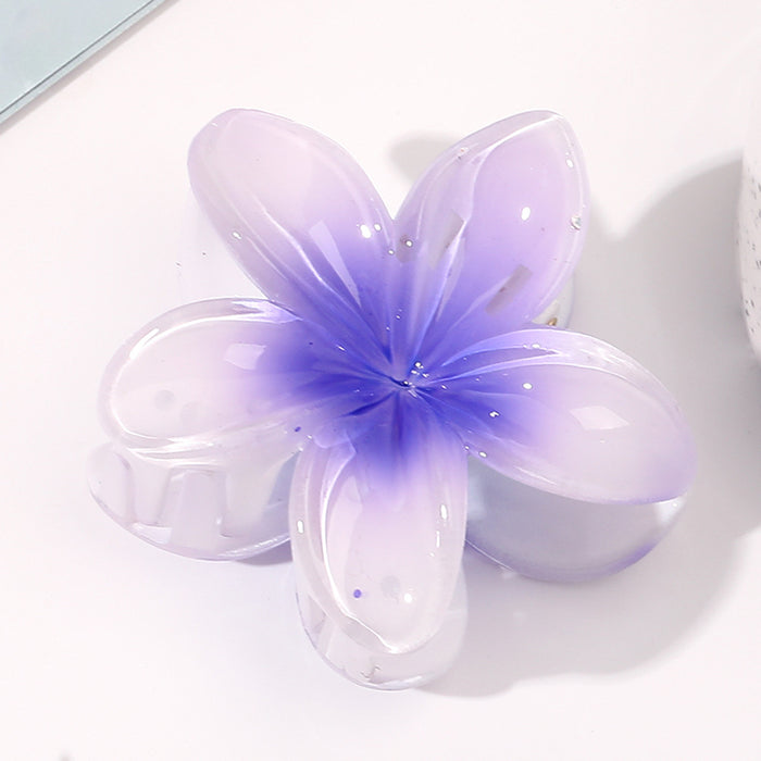 Wholesale Plumeria Flowers Plastic Hair Clip JDC-HC-Yiyan002