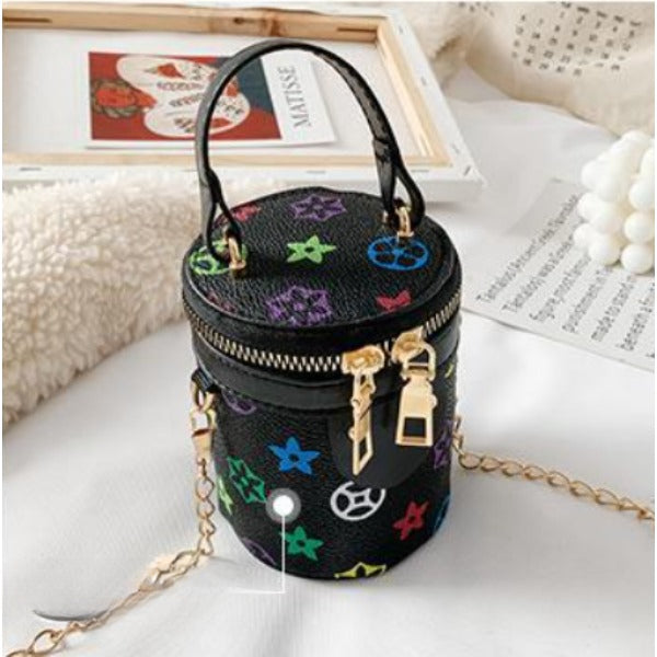 Wholesale PU Children's Chain Crossbody Bucket Bags JDC-SD-ShengT001