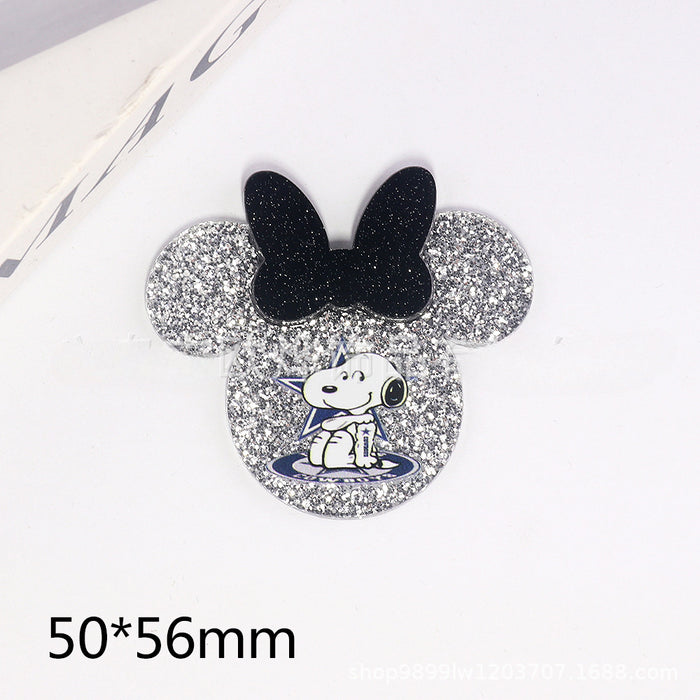 Wholesale 10pcs Cartoon Acrylic DIY Patch Accessories JDC-FK-OuYie015