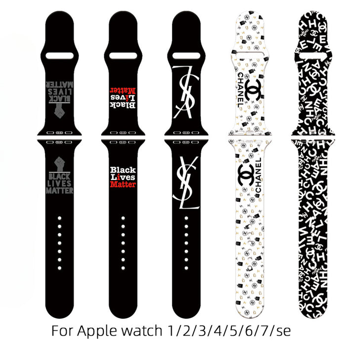 Wholesale Printed Silicone Watch Strap Wristband JDC-WD-NuoQi039