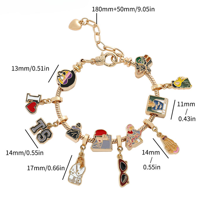 Wholesale Cartoon Star Alloy Beaded Bracelet JDC-BT-ZhuoS007