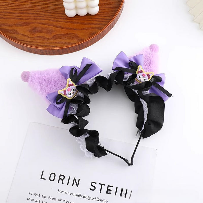 Wholesale Cartoon Plush Cat Ears Headband JDC-HD-Hengz001