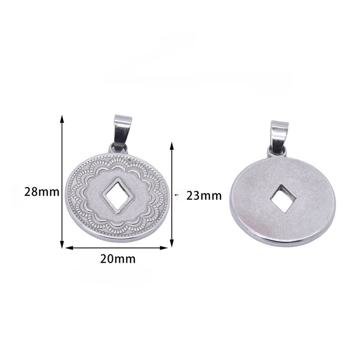 Wholesale Stainless Steel DIY Pendant Accessories JDC-DIY-ShuangN004