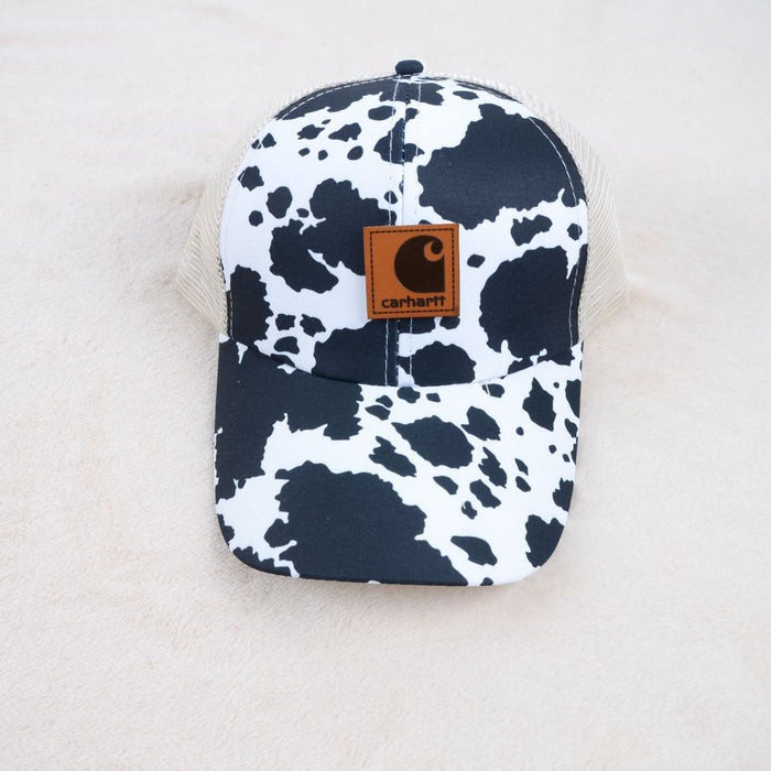 Wholesale Cow Patterned Acrylic Baseball Caps JDC-FH-KuT023