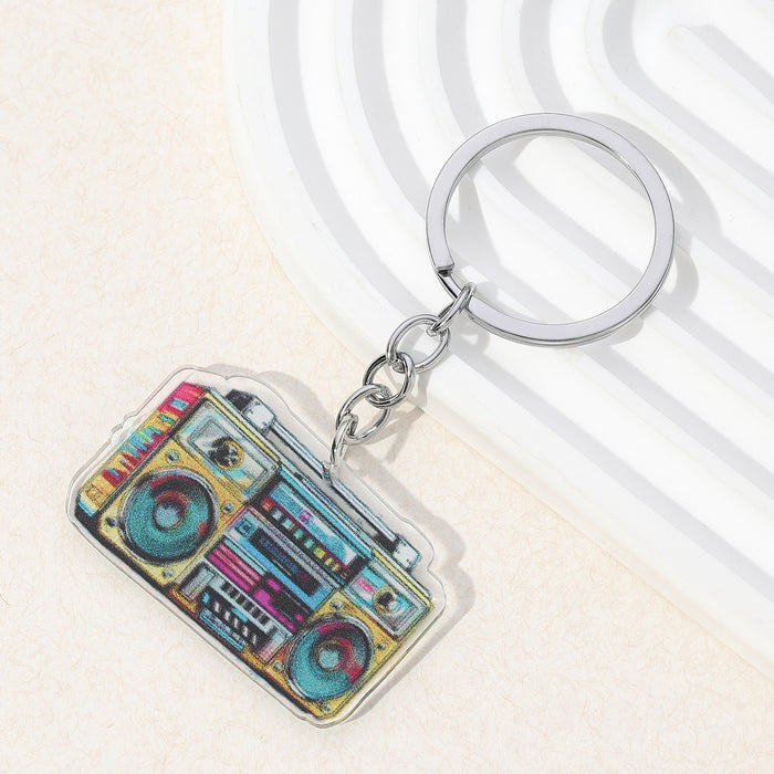 Wholesale European and American Music Festival Series Acrylic Keychain JDC-KC-RongRui012