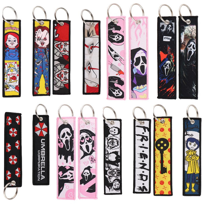 Wholesale Horror Cartoon Halloween Campus Keychain Lanyard JDC-KC-KKX003