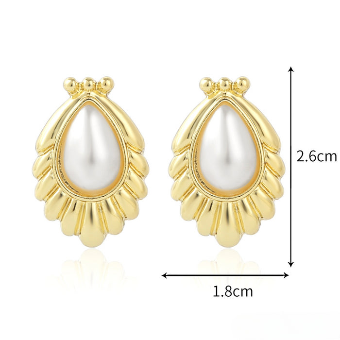 Wholesale Irregular Long Pearl Earrings JDC-ES-ManY052