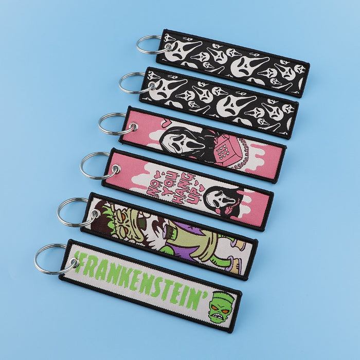 Wholesale Horror Cartoon Halloween Campus Keychain Lanyard JDC-KC-KKX003