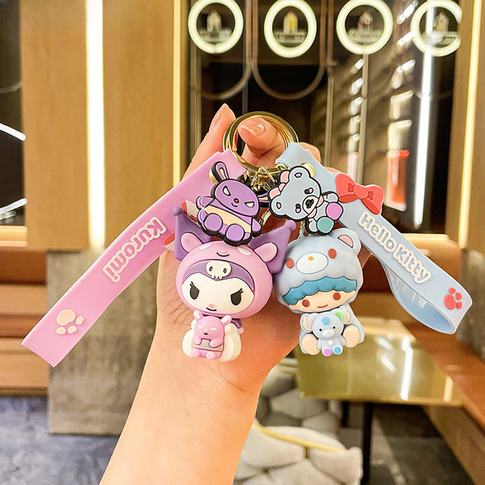 Wholesale Cartoon Doll Silicone Keychain JDC-KC-Benxin031