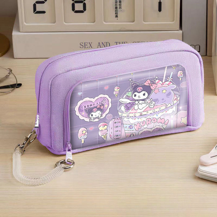 Wholesale Cartoon Canvas Large Capacity Pencil Case (S) JDC-PE-HanYan001