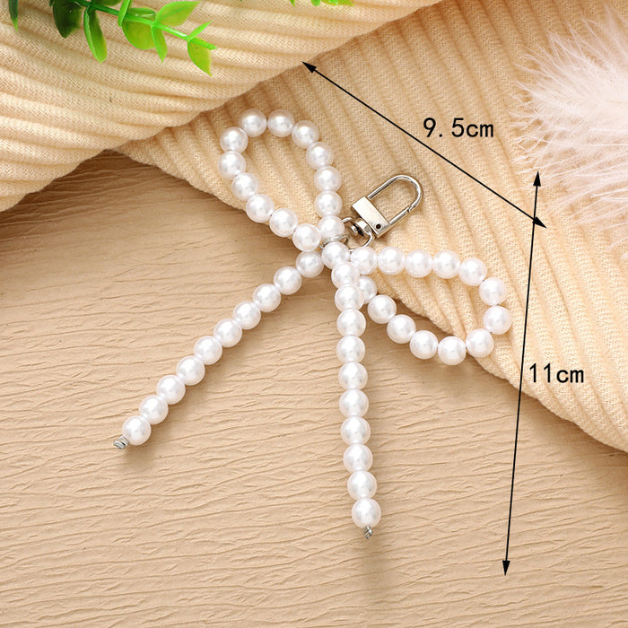 Wholesale Pearl Bow Keychain JDC-KC-YiLian001