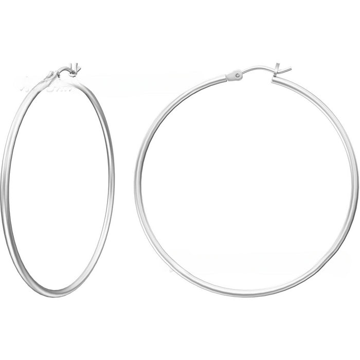 Wholesale Stainless Steel Large Round Wire Earrings JDC-ES-HeiJ001