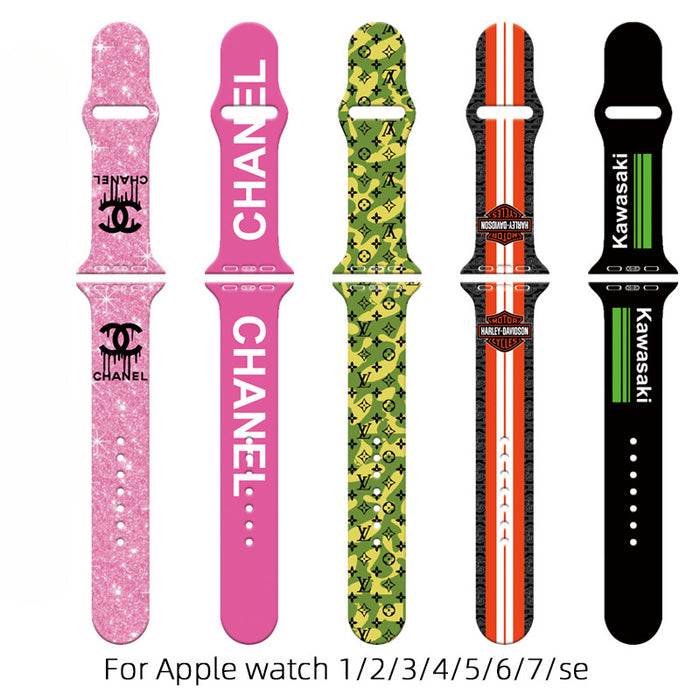 Wholesale Printed Silicone Watch Strap Wrist Strap JDC-WD-NuoQi055