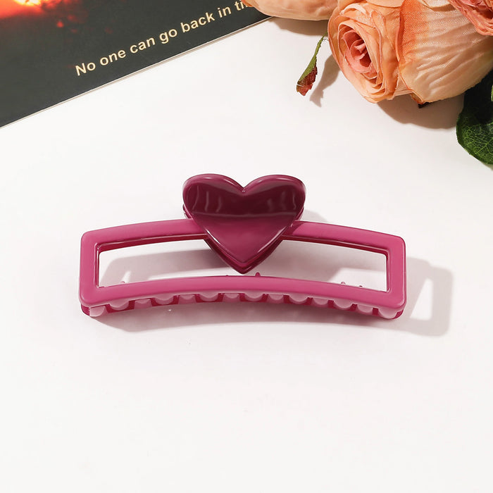 Wholesale Resin Small Heart Hairpin JDC-HC-Yiyue006