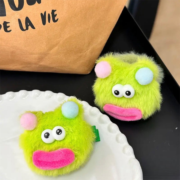 Wholesale Cartoon Cute Little Monster Plush Hair Clips Hair Scrunchies JDC-HC-Yika005