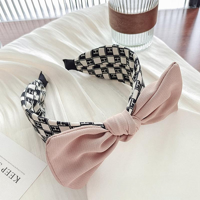 Wholesale Large Bow Fabric Hairbands JDC-HD-lankun002