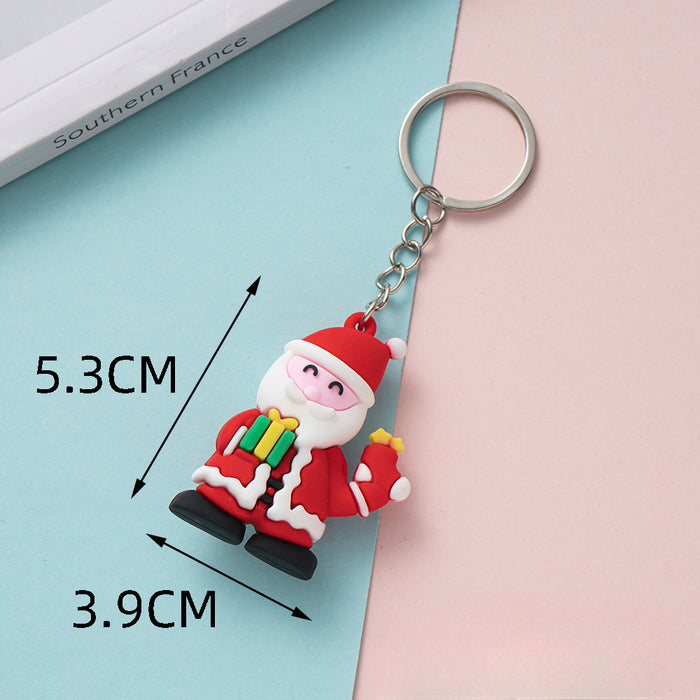 Wholesale Cute Christmas PVC Keychains JDC-KC-Wenma009