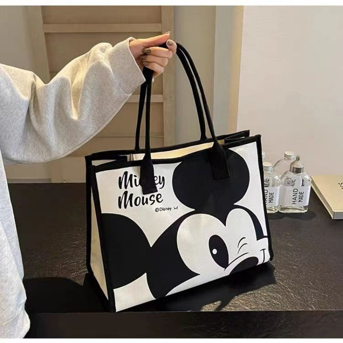 Wholesale Large Capacity Cartoon Mickey Print Shoulder Canvas Bag JDC-SD-JingS004