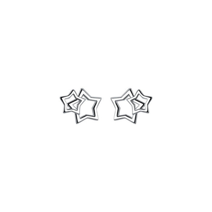 Wholesale S925 Silver Small Fresh Cute Hollow Star Earrings JDC-ES- XiangDuan001