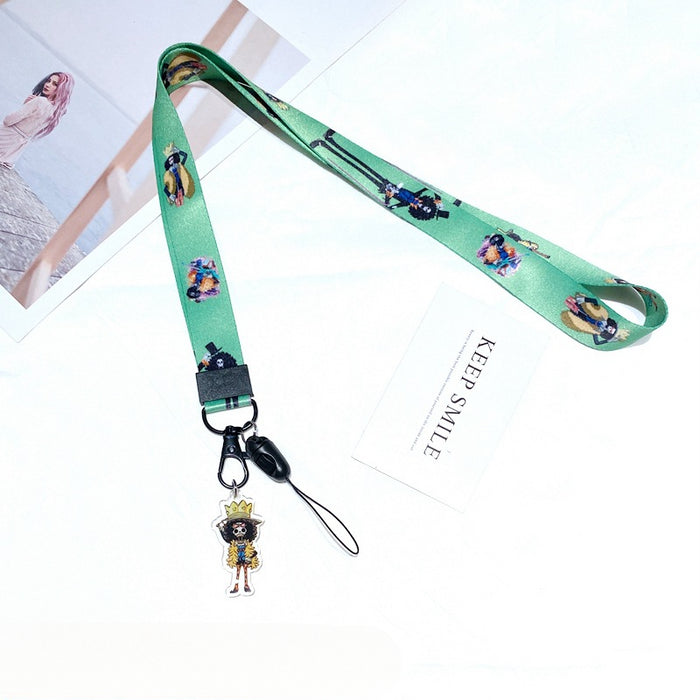 Wholesale Polyester Cartoon Printed Long Hanging Rope Keychain JDC-KC-Gongz057