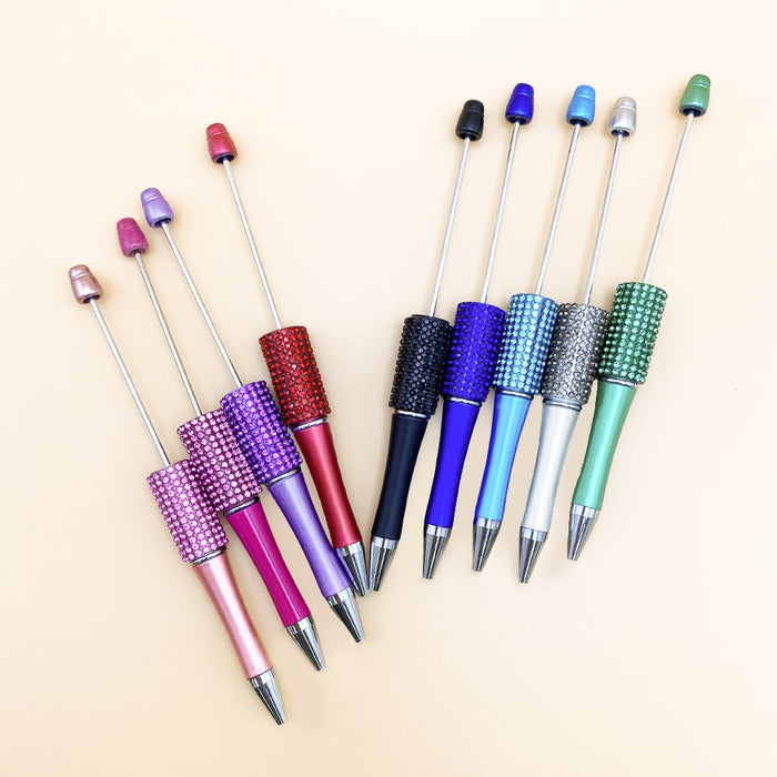 Wholesale 10pcs Beadable Pens Rhinestone Pens DIY for Beaded Plastic Pen JDC-037