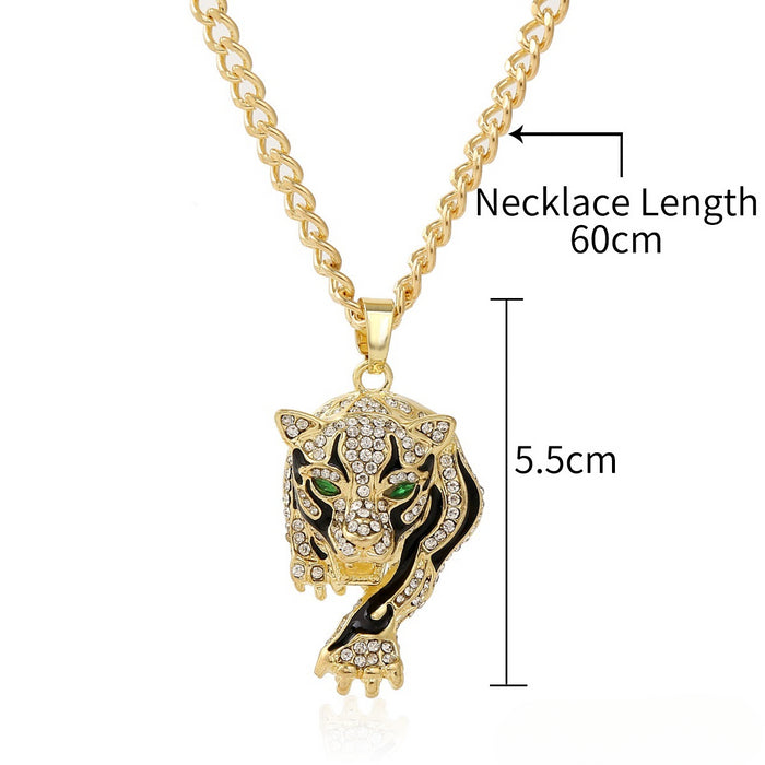 Wholesale Full Diamond Pendant Men's Alloy Necklace JDC-NE-ManY016