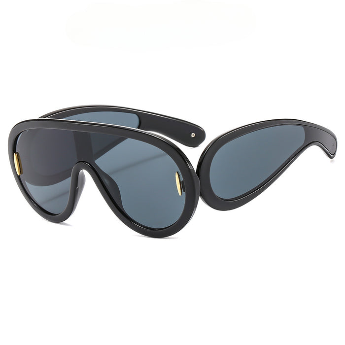 Wholesale Large Frame One Piece Punk PC Sunglasses JDC-SG-XIa078