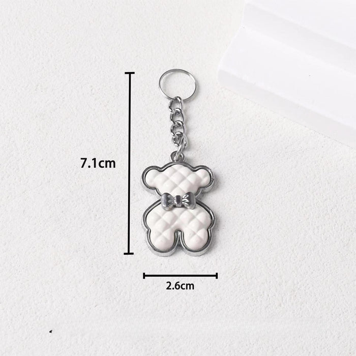 Wholesale Zinc Alloy Bow Tie Bear Keychain JDC-KC-ZhiC002