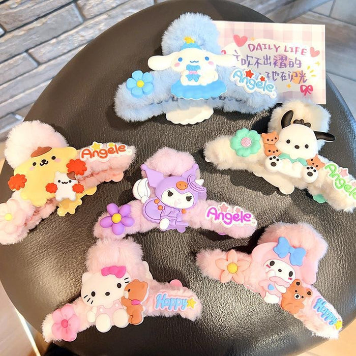 Wholesale Plush Cute Cartoon Large Hair Clips JDC-HC-Zhongx001