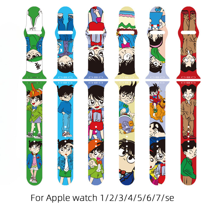 Wholesale Printed Silicone Watch Strap Wrist Strap JDC-WD-NuoQi075