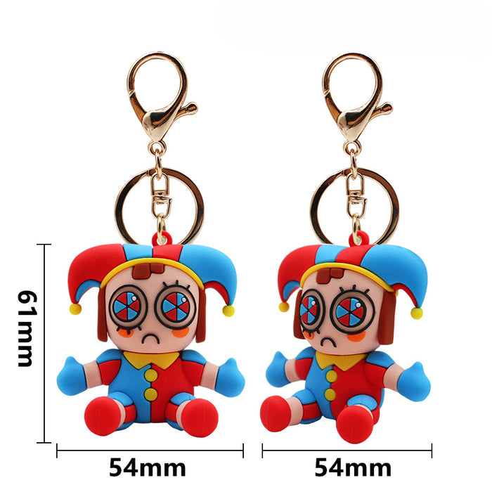 Wholesale PVC Clown Doll Keychain JDC-KC-HaoAn004