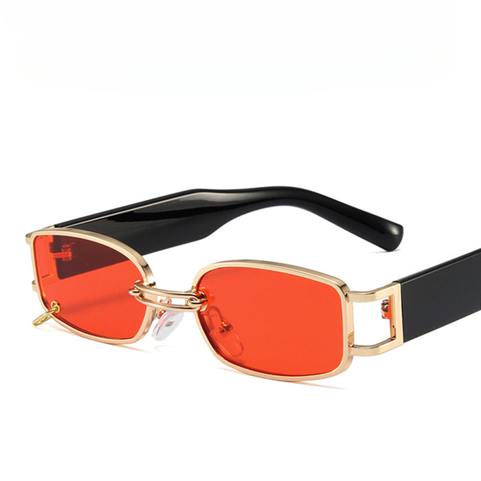 Wholesale Metal Small Frame Double Beam Hanging Ring PC Sunglasses JDC-SG-MaN012