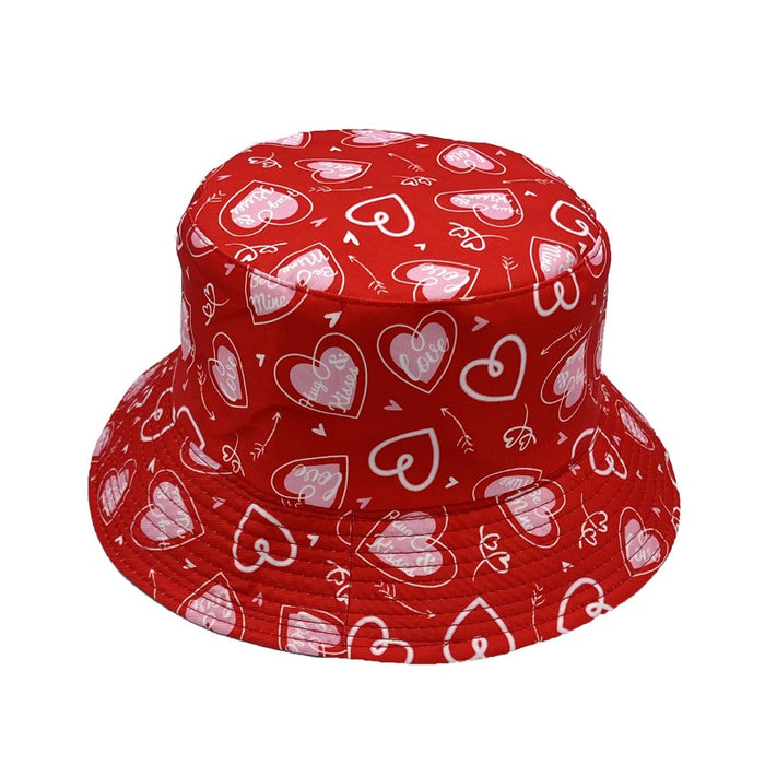 Wholesale Heart Lips Valentine's Day Adult Summer Bucket Hat JDC-FH-AXing037