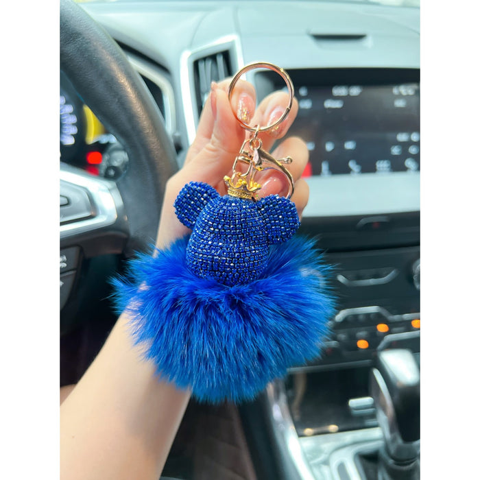 Wholesale Plush Rhinestone Keychain JDC-KC-WangY002