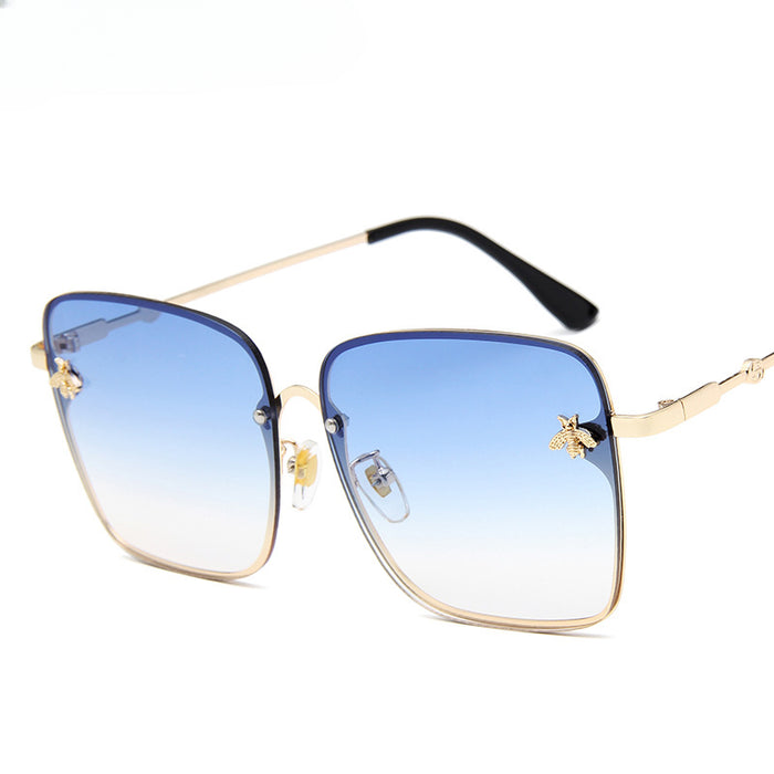 Wholesale Colorful Square Frame Little Bee Decorative PC Sunglasses JDC-SG-MaN022