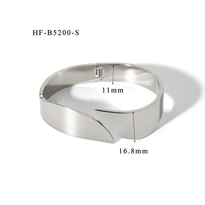 Wholesale Open Bracelet Heavy Duty Stainless Steel Bracelet JDC-BT-ChengBing004