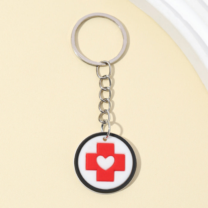 Wholesale Nurses Day Series Silicone Keychain JDC-KC-RongRui011