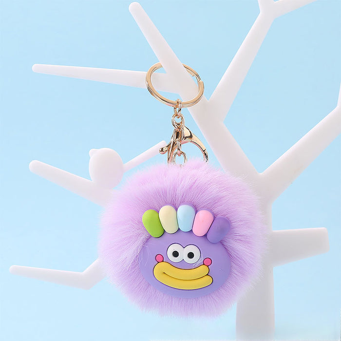 Wholesale Cartoon Cute Fur Ball Pendants Keychains JDC-KC-Jinqian001