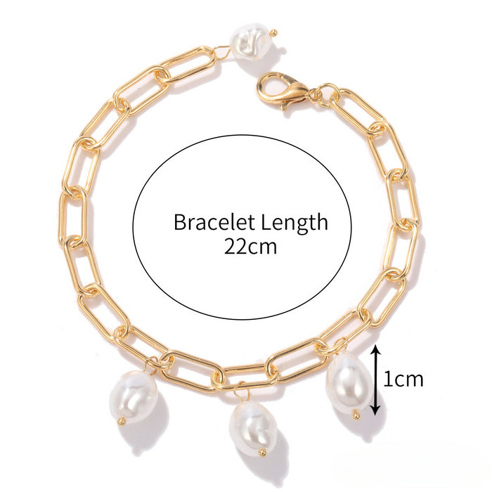 Wholesale Multi-layer Pearl Bracelet Set JDC-BT-ManY005