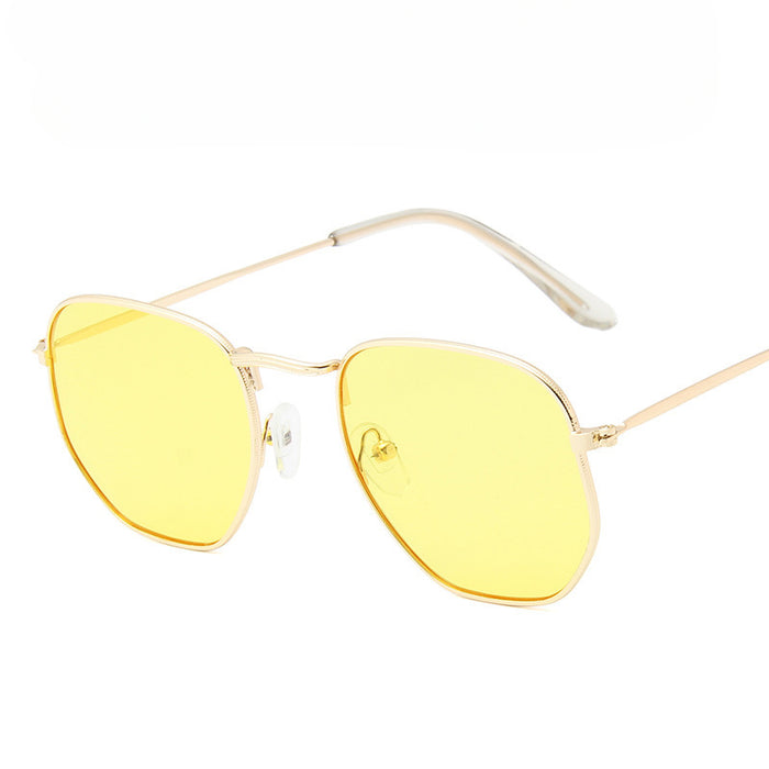 Wholesale Metal Frame Polygonal PC Sunglasses JDC-SG-MaN019