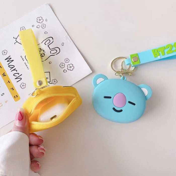 Wholesale Key Chain Silicone Creative Cartoon Coin Purse  JDC-KC-Huofan016