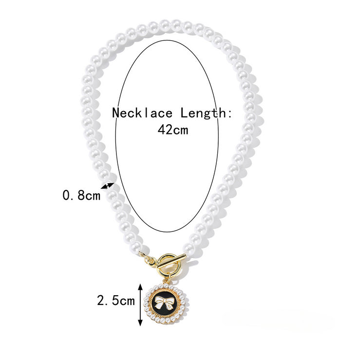 Wholesale Pearl Alloy Necklace JDC-NE-ManY015