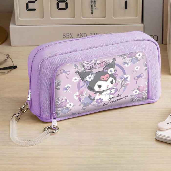 Wholesale Cartoon Canvas Large Capacity Pencil Case (S) JDC-PE-HanYan001