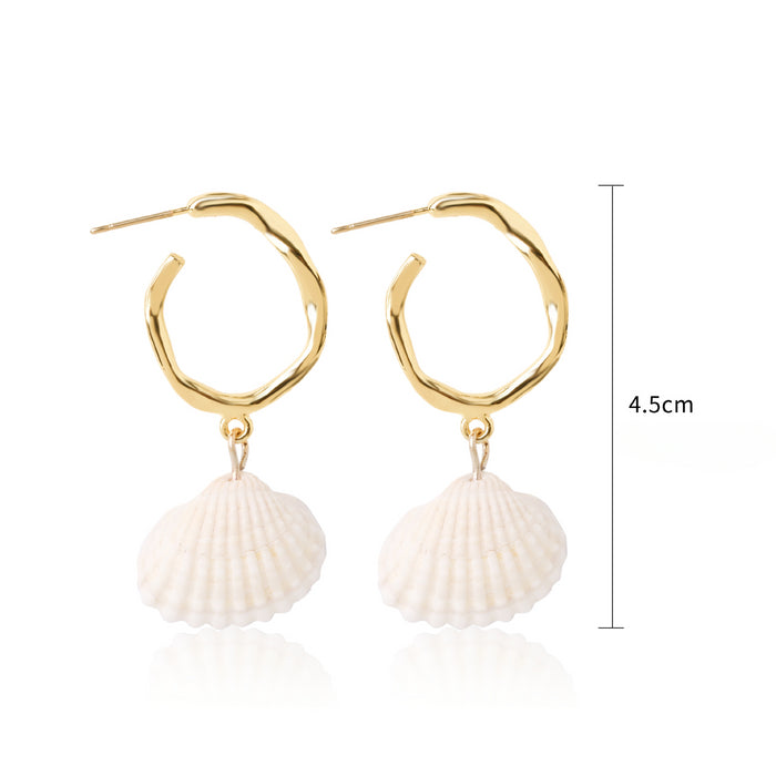 Wholesale Pearl Shell Earrings JDC-ES-ManY049