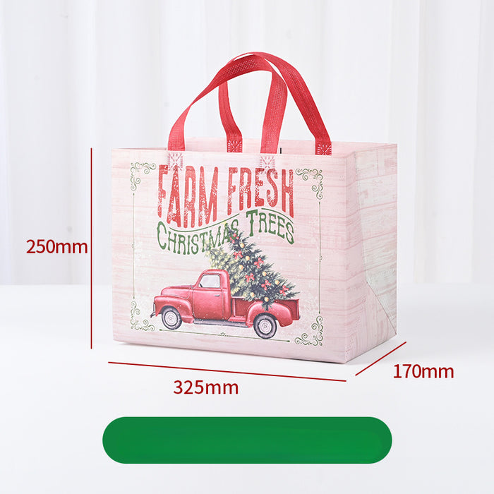 Wholesale Christmas Series Gift Bags Christmas Tree Elk Handbags Large Shoe Box Packaging Shopping Bags JDC-GB-XJ008