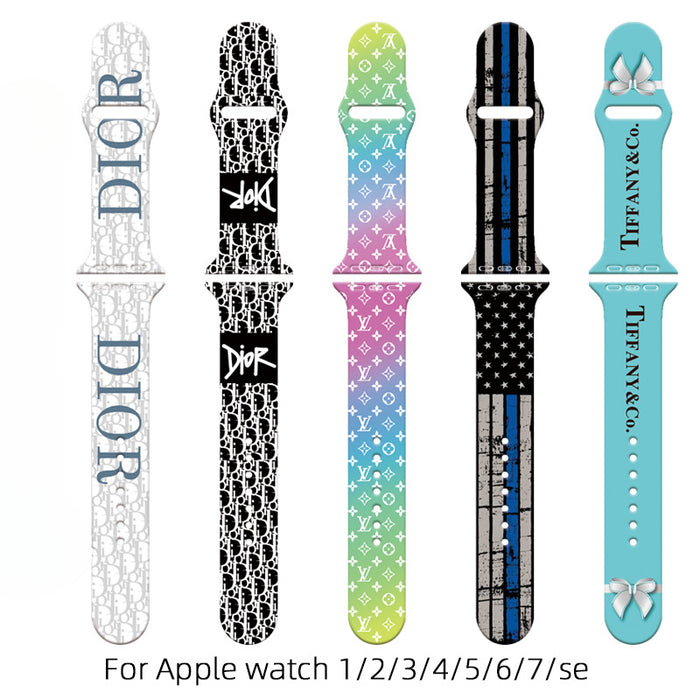 Wholesale Printed Silicone Watch Strap Wristband JDC-WD-NuoQi039