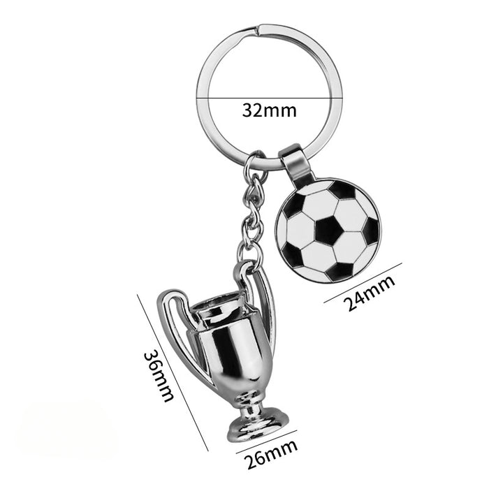 Wholesale Zinc Alloy Football Keychain JDC-KC-XunXin007